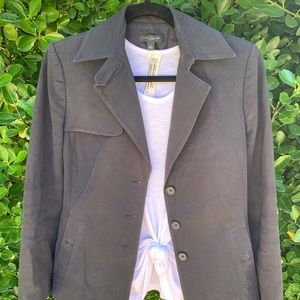 Distressed black blazer